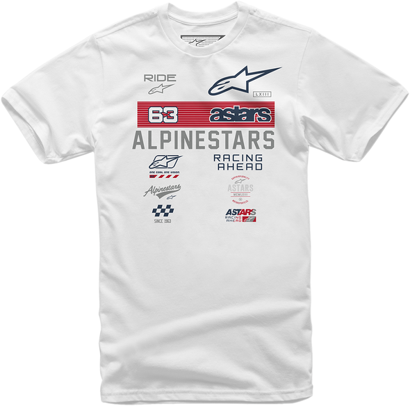 ALPINESTARS Sponsored T-Shirt - White - XL 12107200220XL