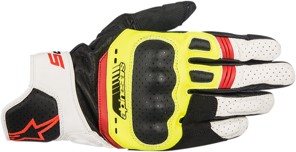 ALPINESTARS SP-5 Gloves - Black/Yellow/White/Red - 2XL 3558517-1503-2X