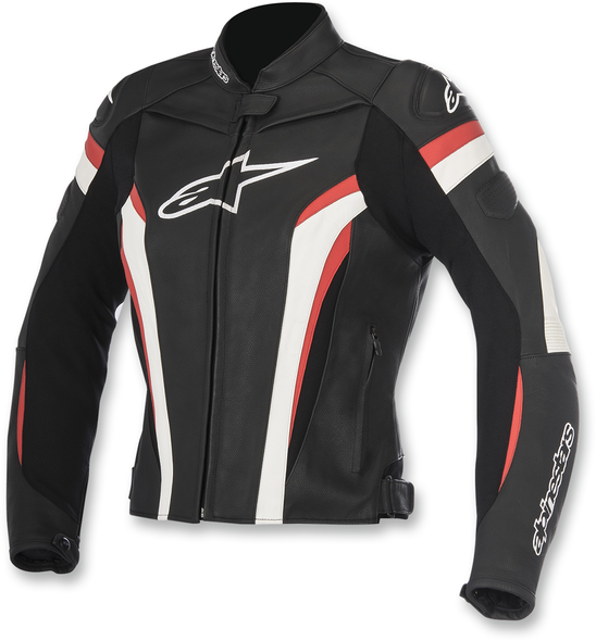 ALPINESTARS Stella GP Plus R v2 Leather Jacket - Black/White/Red - US 12 / EU 48 3110517-123-48