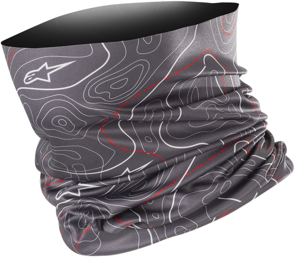 ALPINESTARS Neck Tube - Contours - Gray/Red 47592191443