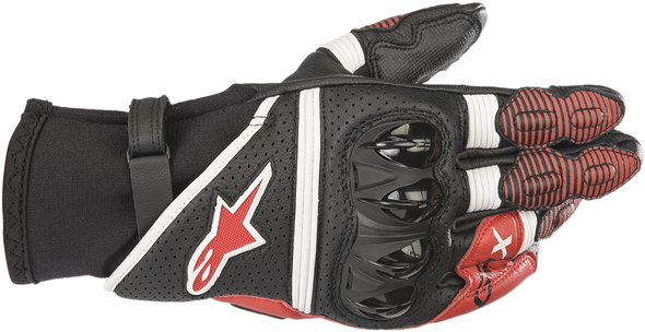 ALPINESTARS GPX V2  Gloves - Black/White/Red - 2XL 3567219-1304XXL