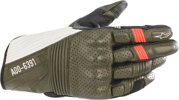 ALPINESTARS KEI Gloves - Green/Black/White/Red - Large 3566221-6123-L