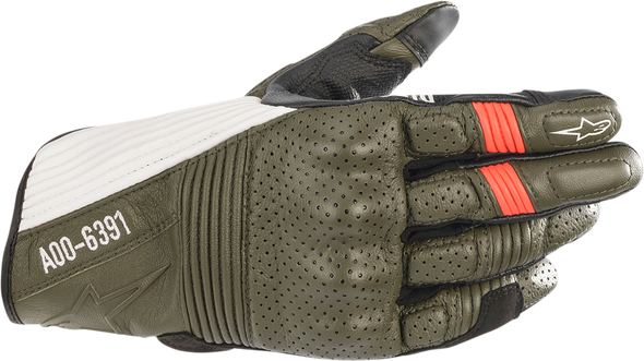 ALPINESTARS KEI Gloves - Green/Black/White/Red - XL 3566221-6123-XL