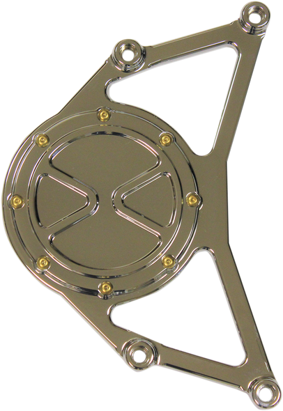 CARL BROUHARD DESIGNS Bomber Series Pulley Cover - Chrome DP-BSIS-C