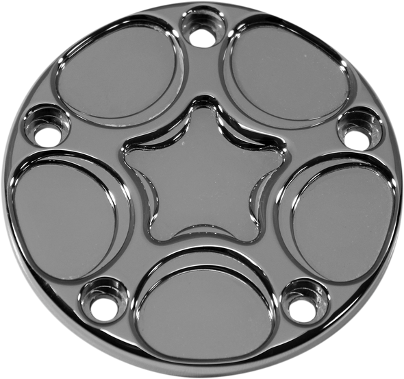CARL BROUHARD DESIGNS Points Cover - Spiro - Chrome - Twin Cam SS-PT-C