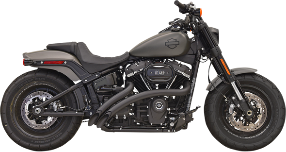 BASSANI XHAUST Radial Sweeper Exhaust - Black 1S21FB