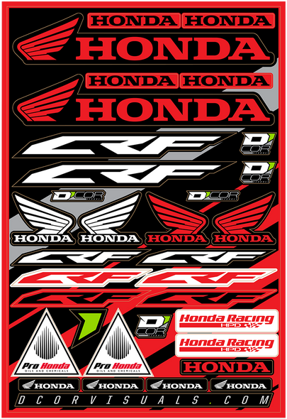 D'COR VISUALS Decal Sheet - Honda 40-10-100