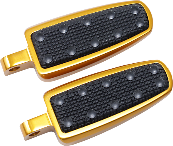 CYCLESMITHS Footpeg - Gold - With Rivets 126-G