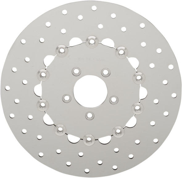 DRAG SPECIALTIES Drilled Brake Rotor - Front - 11.8" - Dyna B06-0199ASP