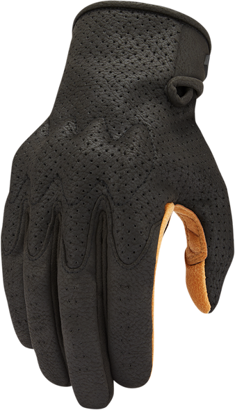 ICON Airform Gloves - Black/Tan - Medium 3301-4142