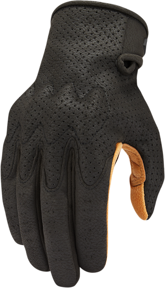 ICON Airform Gloves - Black/Tan - Small 3301-4141