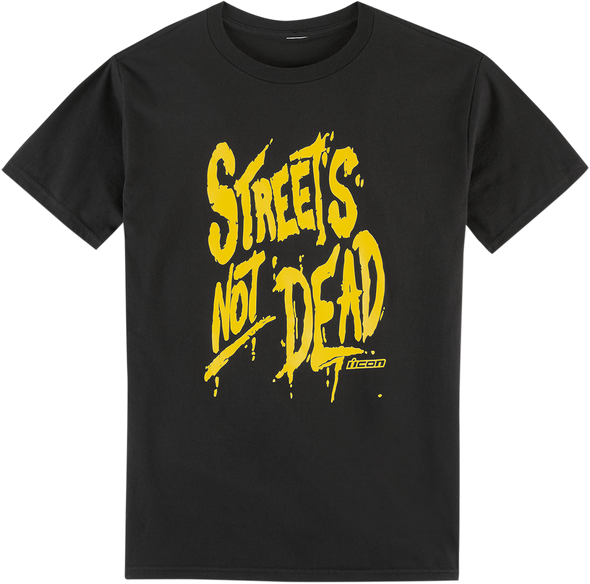 ICON Streets Not Dead T-Shirt - Black - Large 3030-17643