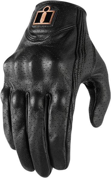 ICON Women's Perforated Pursuit™ Gloves - Black - XL 3302-0803