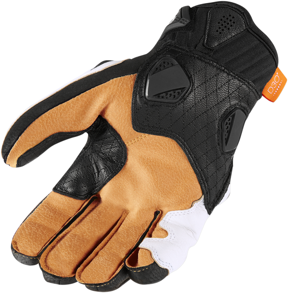 ICON Hypersport™ Short Gloves - White -  Large 3301-3553