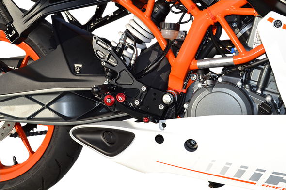 HOT BODIES MGP Rearset - Black - KTM 91401-2500