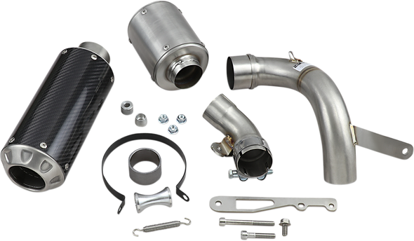 HOT BODIES Full Exhaust System with Carbon Muffler 91401-2404