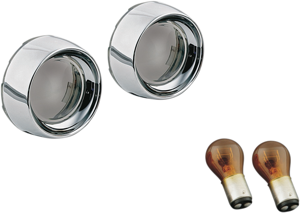 KURYAKYN Deep Dish Bezels with Lens - Amber Bulbs 2270