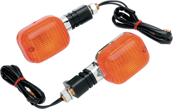 K&S TECHNOLOGIES Turn Signal - Chrome/Amber 25-7002