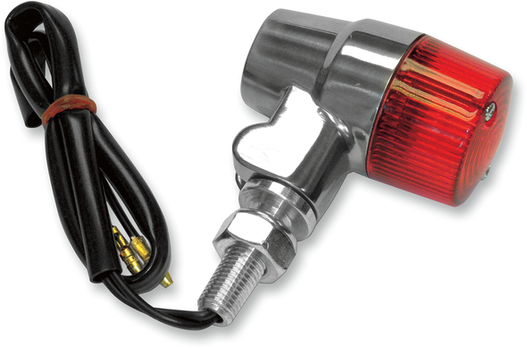 K&S TECHNOLOGIES Marker Light - Dual Filament - Red/Aluminum 25-8621