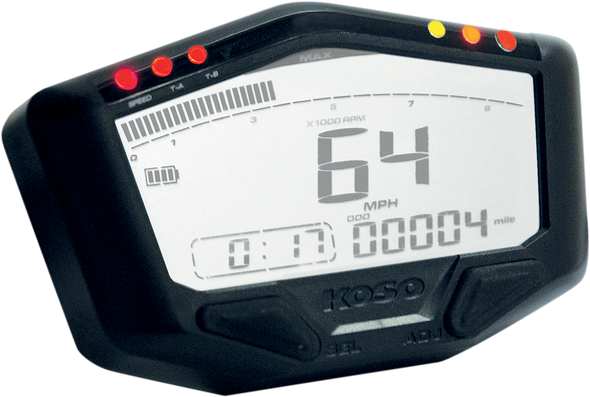 KOSO NORTH AMERICA DB-022 Off-Road Speedometer - 4.28" W x 2.6" H x 1.05" D BA022W00