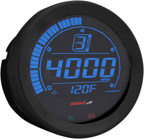 KOSO NORTH AMERICA 4" Tachometer - Black BA051110