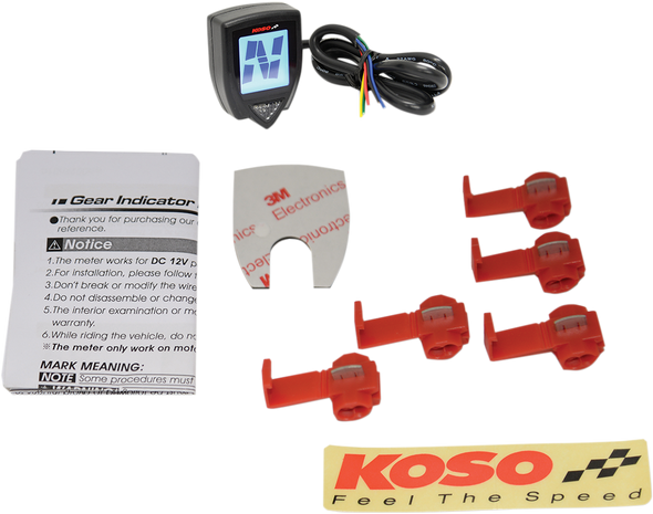 KOSO NORTH AMERICA Gear Indicator - 37 mm x 51 mm x 17 mm KN002000