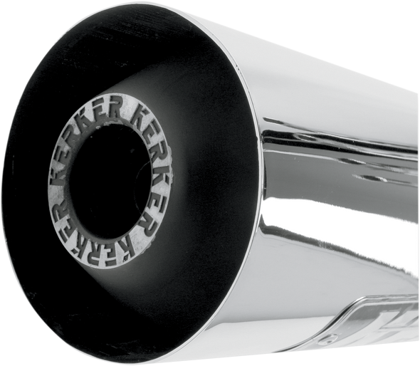 KERKER 4:1 Megaphone Exhaust - Chrome 128-61001