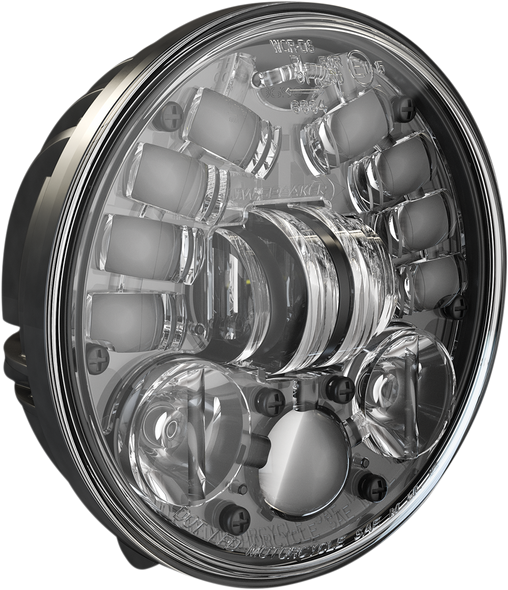 J.W. SPEAKER Adaptive 2 LED Headlight - 5-3/4" Pedestal Mount - Black 0555111