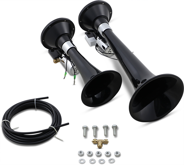 KLEINN Dual Train Horn - Black 220