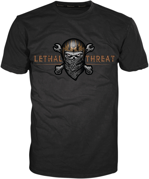 LETHAL THREAT Bandana T-Shirt - Black - 3XL VV40141XXXL