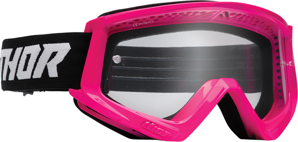THOR Combat Goggles - Racer - Flo Pink/Black 2601-2707