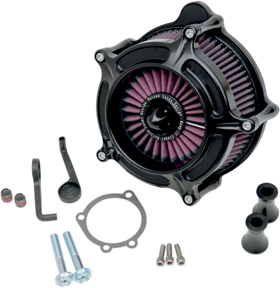 RSD Turbine Air Cleaner - Black - Throttle By Wire 0206-2038-B