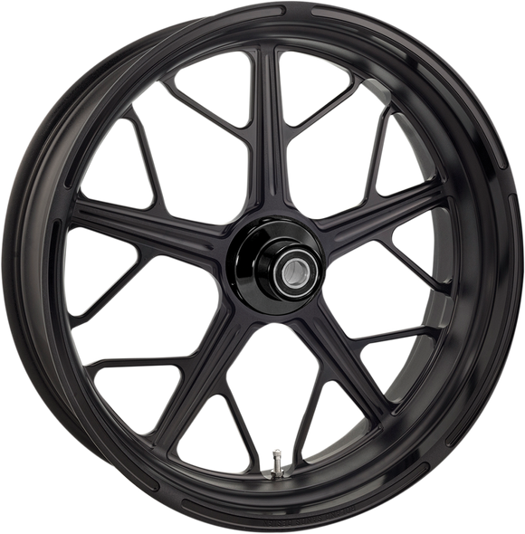 RSD Hutch Wheel - Dual Disc/No ABS - Front - Black Ops?äó - 21"x3.50" - '14+ FL 12027106HUTJSMB