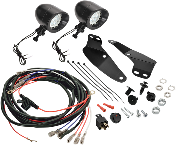 SHOW CHROME LED Mini Driving Lights - Black 52-857LBK