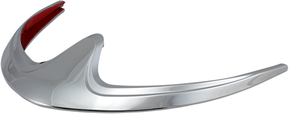 SHOW CHROME Fender Tip Accent - Chrome - Front 63-306