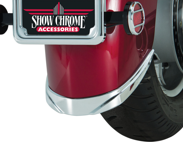 SHOW CHROME Fender Tip Accent - Chrome - Rear 55-359