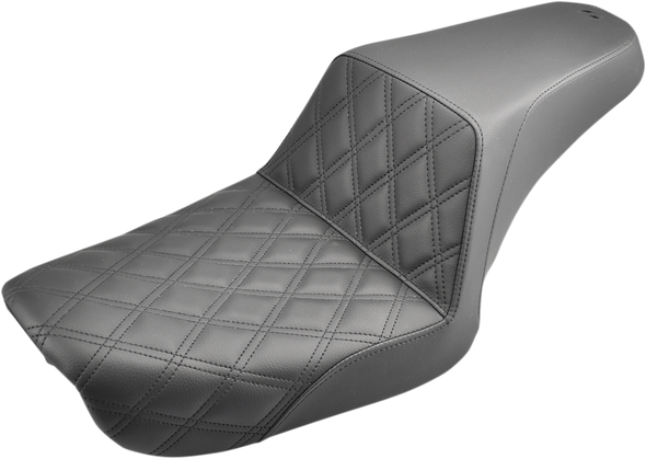 SADDLEMEN Step Up Seat - Lattice Stitched - Dyna 804-04-172