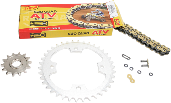 REGINA Chain and Sprocket Kit - Kawasaki - KFX 450R - '08-'14 5QUAD/094KKA019