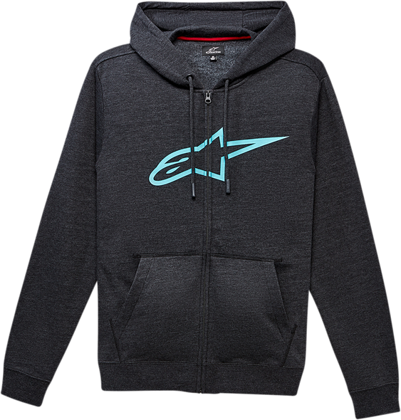 ALPINESTARS Ageless II Zip Hoodie - Charcoal/Turquoise - 2XL 10385305219762X