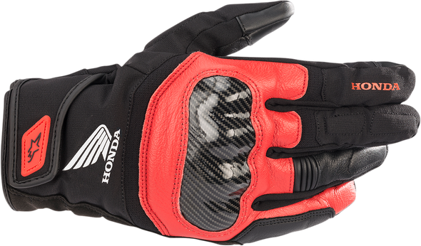 ALPINESTARS SMX-Z Waterproof Honda Gloves - Black/Red - Medium 3527321-1303-M