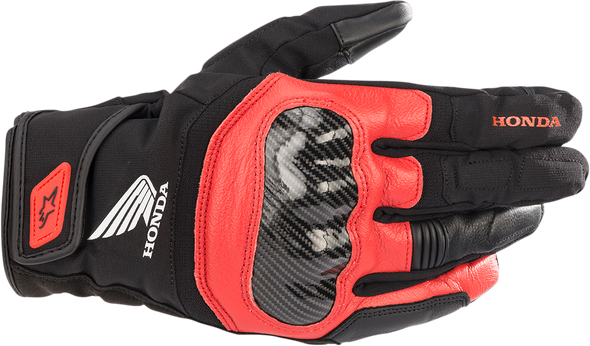 ALPINESTARS SMX-Z Waterproof Honda Gloves - Black/Red - Small 3527321-1303-S