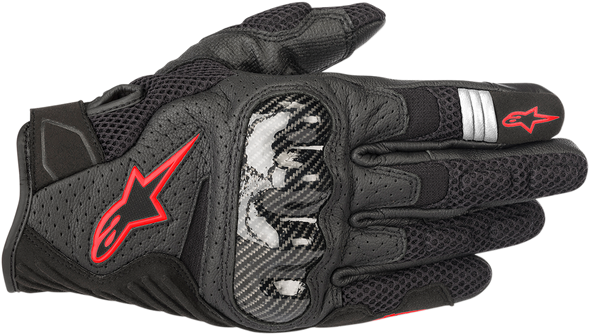 ALPINESTARS SMX-1 Air V2 Gloves - Black/Red - Large 3570518-1030-L