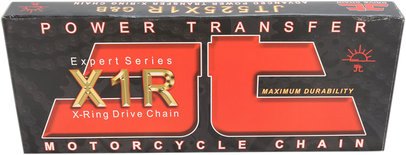 JT CHAINS 525 X1R - Heavy Duty X-Ring Sealed Drive Chain - Nickel - 120 Links JTC525X1RNN120R