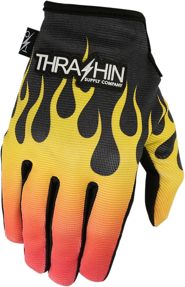 THRASHIN SUPPLY CO. Stealth Gloves - Flame - Large SV1-07-10