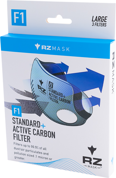 RZ MASK F1 Mask Filter - Carbon - 3PK - Medium F1FILTER8282828