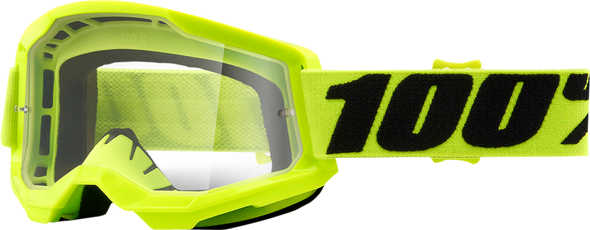 100% Strata 2 Goggles - Yellow - Clear 50027-00003