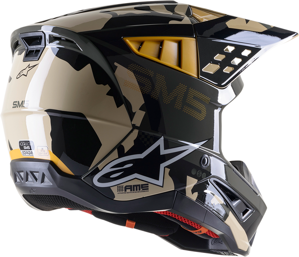 ALPINESTARS SM5 Helmet - Rover - Sand/Tangerine/Camo - Large 8303921-8049-LG