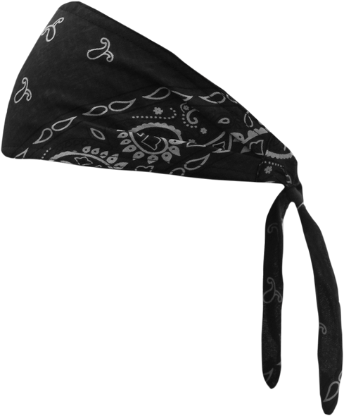 SCHAMPA & DIRT SKINS Old School Bandana - Black Paisley OSB1-100