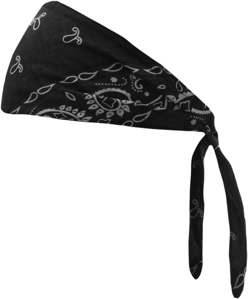 SCHAMPA & DIRT SKINS Old School Bandana - Black Paisley OSB1-100