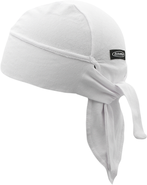 SCHAMPA & DIRT SKINS Wide Band Headwrap - White BNDNA004-01